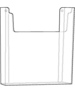 Acrylic Wallmount Literature Holder, 8-1/2" x 11"