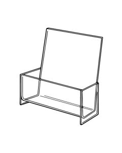 1-Pocket Acrylic Brochure Holders for Countertop, 8.5" x 11"