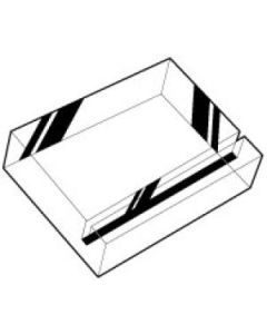 Sign Card & Ticket Holder, 1" x 3/8"x 1-1/4"