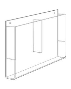 Acrylic Double Pocket Literature Holder for Wallmount 