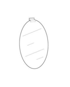 Acrylic Oval Mirrors for Slatwall, 10" x 14"