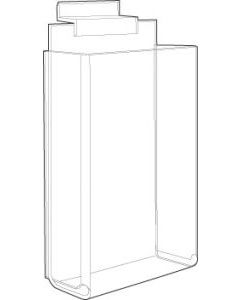 Acrylic Slatwall Literature Holder, 4" x 9"