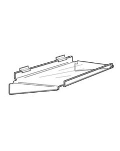 Acrylic 90 deg. Shelf with Lip, 24" x 14"
