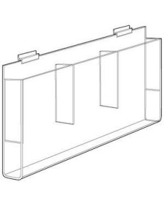 Acrylic 3-Pocket Delux Brochure Holders, 4" x 9"