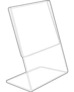 Economy Acrylic Slant Back Counter top Sign Holder, 5-1/2" x 7"