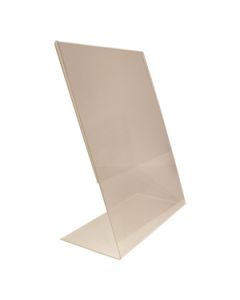 Economy Acrylic Slant Back Counter top Sign Holder, 8-1/2" x 11"