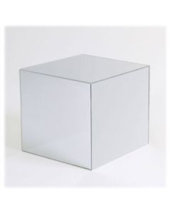 8" Mirrored Acrylic 5 Sided Cube