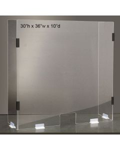 Free Standing Sneeze Guard, Break Down, 30"H X 36"W X 10"D