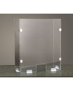Free Standing Sneeze Guard, Fold Down
