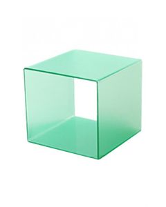Green, Frosted Cube Display