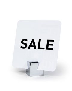 Stainless Steel Sign Holders 1” cube base