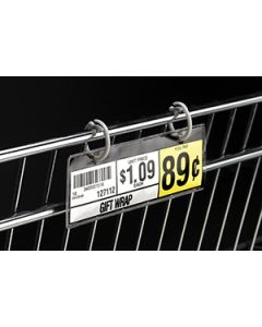 UPC Holder, for Wire Shelf, 5" x 1-1/4"