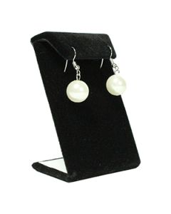 Black, Clip On Earring Slant Display