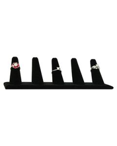 Black, 5 Finger Ring Displays