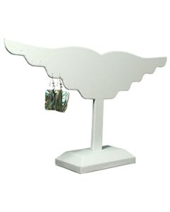 White, Earring Winged Display Stand