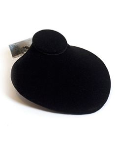 Necklace Jewelry Display for Slatwall, Black Velvet, 4.75" x 4.625" x 2.125"