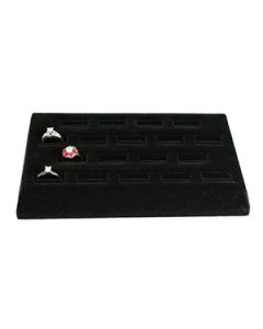 Black, 18 Slot Ring Tray
