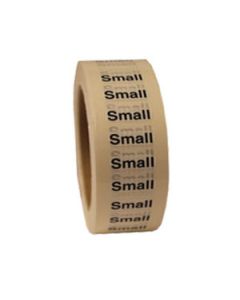 "Small "S" Clear Rectangle Size Labels