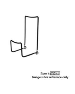 4.5" White, Adjustable Easel for Slatwall or Slatgrid