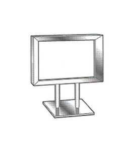 Countertop Metal Sign Card Frame
