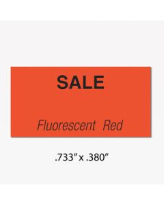 Monarch 1110 Labels, Red SALE, Removable adhesive
