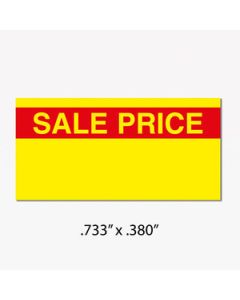 Monarch 1110 Labels, Yellow/Red "SALE PRICE"