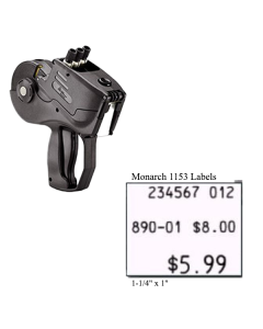 Monarch 1153, 3 Line Labeler
