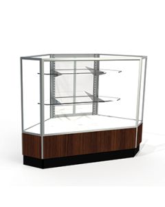 Mirror Doors, Rear Access Corner Display Cases, for Full Vision Showcase