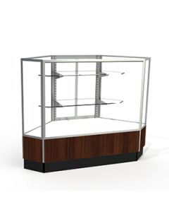 Laminate Doors, Rear Access Corner Display Cases, for Full Vision Showcase