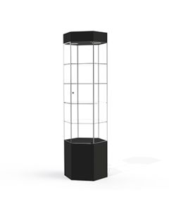 Hexagon, Slimline Towers, with Lights, Locks