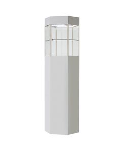 Hexagon, Fineline Tower Glass Display Cases with Lights, Locks