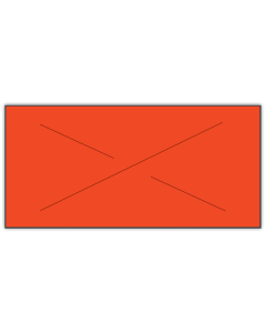 Fluorescent Red, 1 Line Garvey 25 Labels