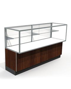 60", Laminated Hardboard Doors, Half Vision Showcases,with Lights, Locks