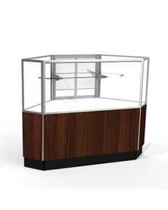 Mirror Doors, Rear Access Corner Display Cases, for Half Vision Showcase