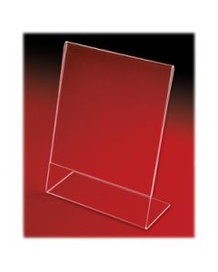 Acrylic Slant Back Countertop Sign Holder, 6" x 4"