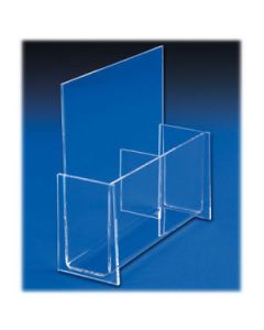 Double Pocket, Acrylic literature holder for Countertop