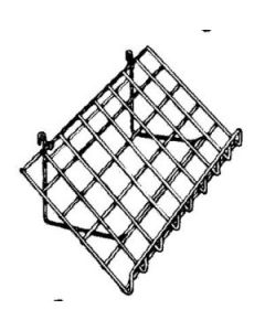 White Slant Shelf with Lip , 15" x 24"