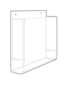 Acrylic Single Pocket Wallmount Brochure Holders, 8.5" x 11"