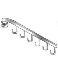 6 Hook, Waterfall Hook with Metal Lock Nut