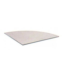 3/16" Tempered Quarter Round, 14" x 14"