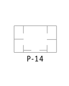 White, Primark P 14 Labels