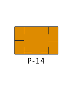 Fluorescent Orange, Primark P 14 Labels
