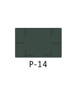 Dark Green, Primark P 14 Labels