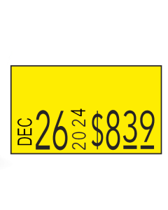 Monarch 1131 Labels, Yellow