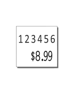 Monarch 1135 Labels, White