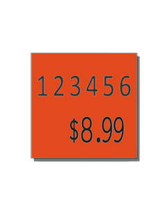 Monarch 1135 Labels, Fluorescent Red