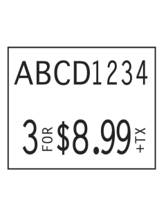 Monarch 1136 Labels, White, Removable Adhesive