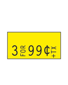 Monarch 1110 Labels, Yellow