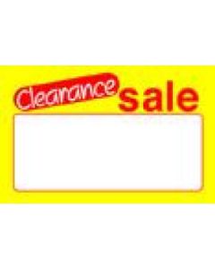 Yellow Clearance, Sign Cards, 0