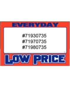 Everyday Low price', Printable Sign Cards, 5-1/2" x 8-1/2"